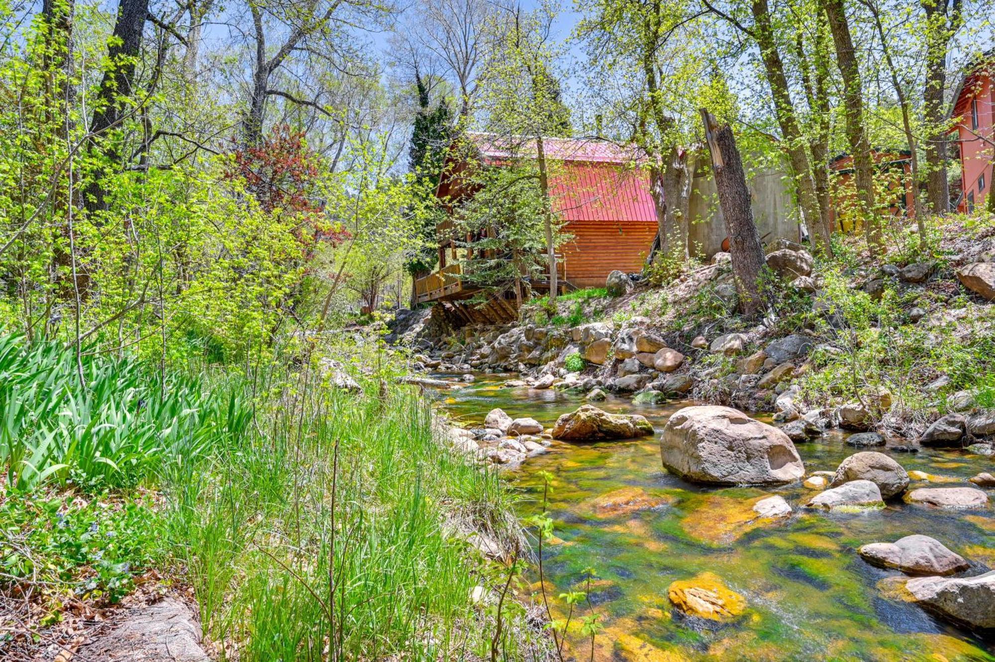 Creekside Payson Cabin Retreat With Private Deck Exterior photo